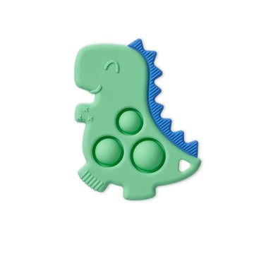 Itzy Pop Sensory Popper Teether - Green Dino