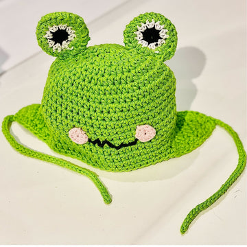 Hand Knit Monster Baby Beanie