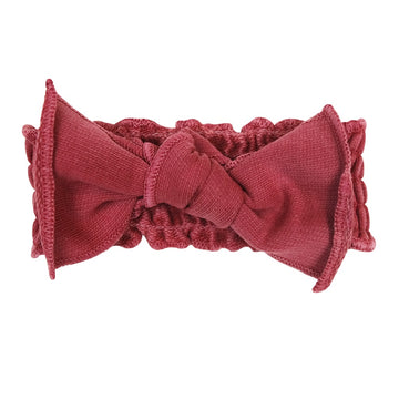 French Terry Tie Headband - Appleberry
