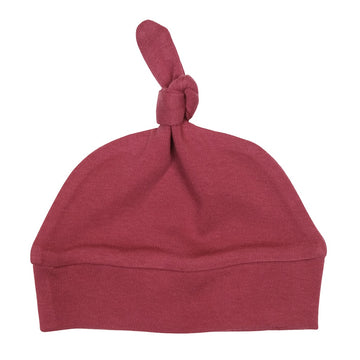 Banded Top Knot Hat - Appleberry