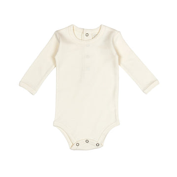 Organic Long Sleeve Bodysuit - Buttercream