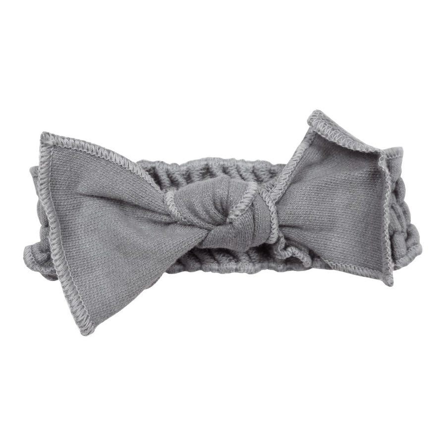 French Terry Tie Headband - Mist