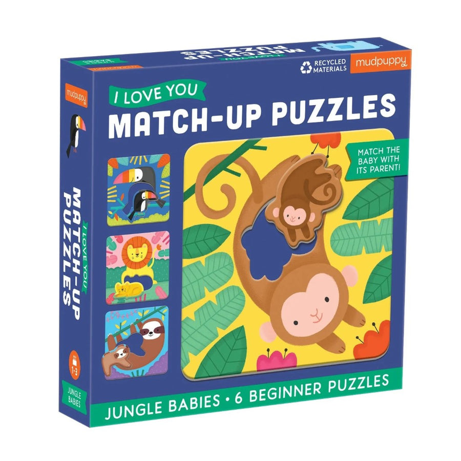 I Love You Match-Up Puzzles - Jungle Babies