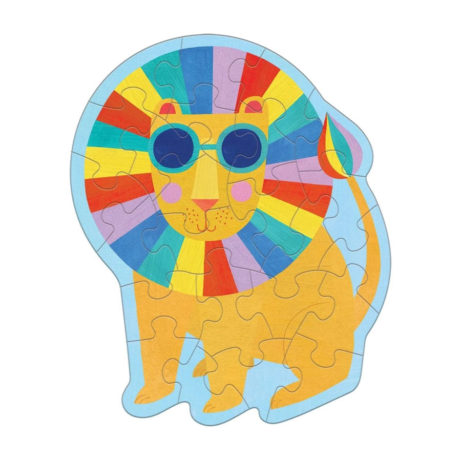 Shaped Mini Puzzle - Rainbow Lion