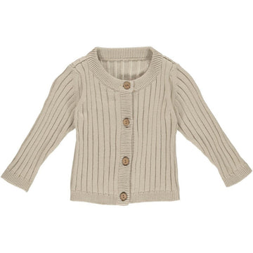 Ribbed Knit Cardigan - Feather