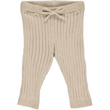 Ribbed Knit Pants - Feather