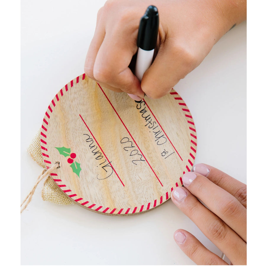 Baby Hand/Foot Print Fill In Holiday Ornament
