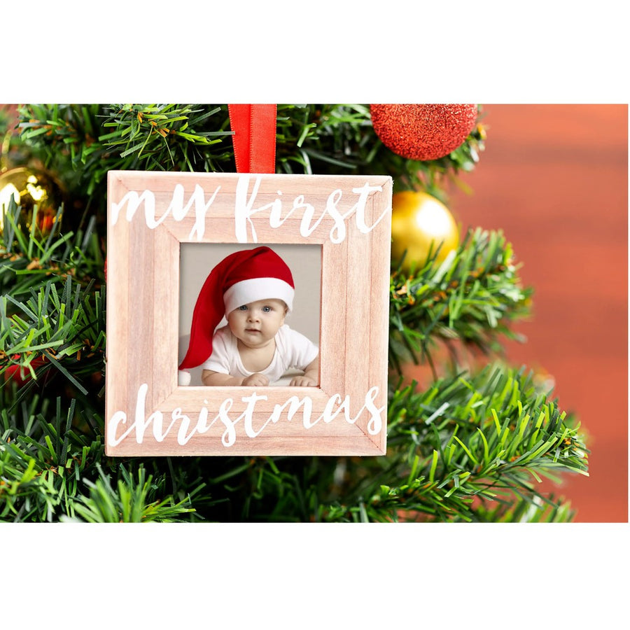 My First Christmas Baby Photo Ornament
