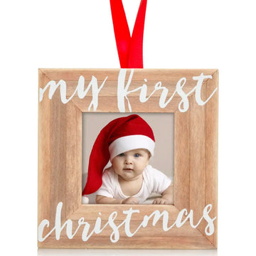 My First Christmas Baby Photo Ornament