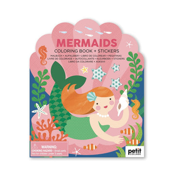 Coloring Book with Stickers - Mermaids