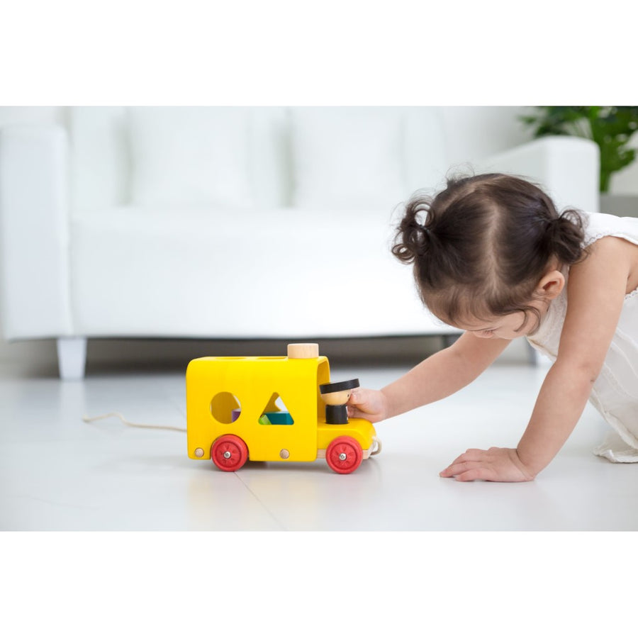 Sorting Bus Wooden Sorting Pull Toy