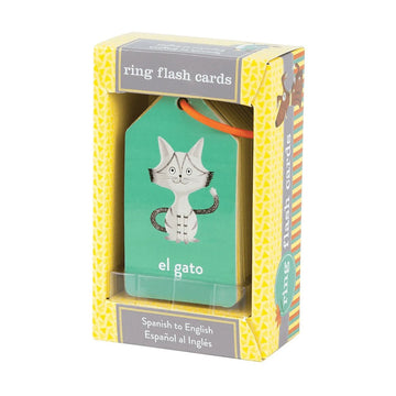 Ring Flash Cards - Spanish to English