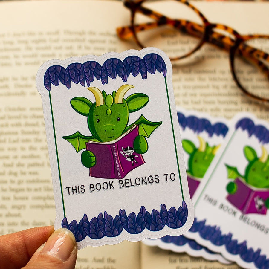 Book Dragon Bookplates Set of 10