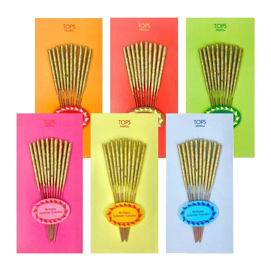 Mini Gold Birthday Sparkler Candles