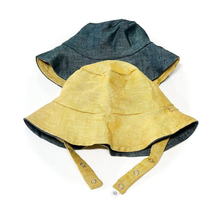 Organic Reversible Bucket Sun Hat - Rapunzel's Linen
