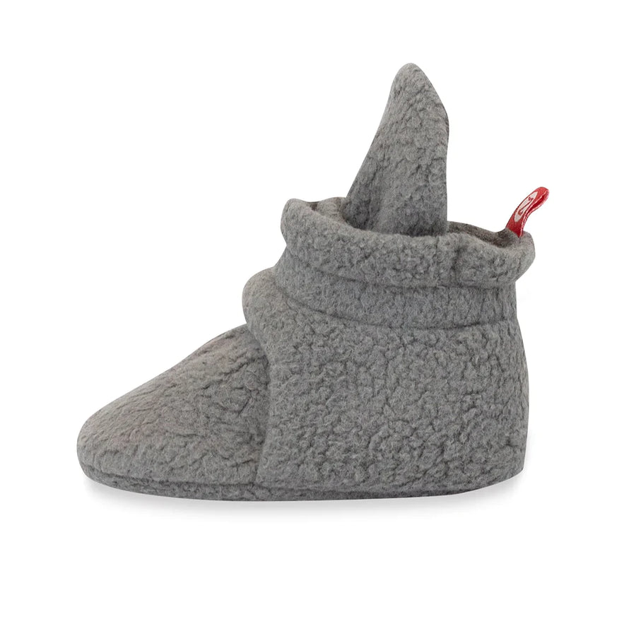 Cozie Fleece Baby Booties - Gray