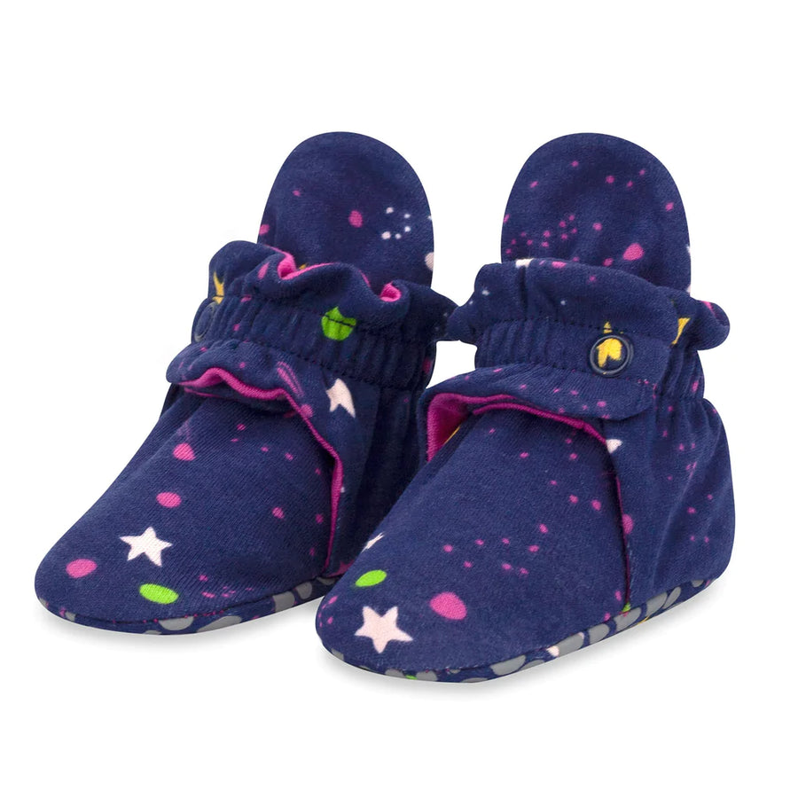 Organic Cotton Baby Booties - Galaxy