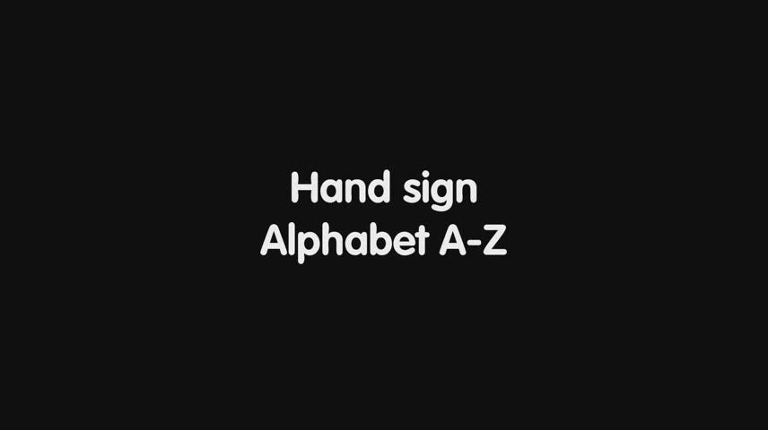 Hand Sign Alphabet A-Z Tiles