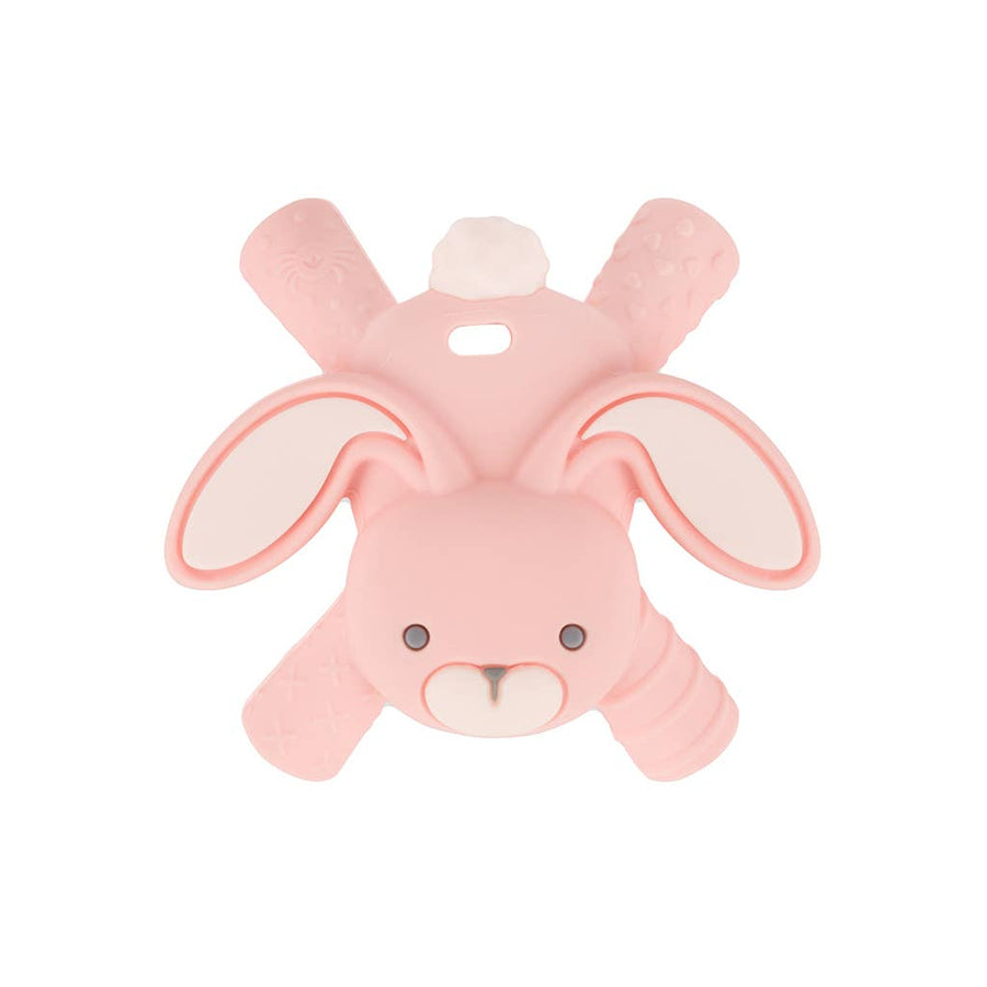picture of the bunny teether against a white background