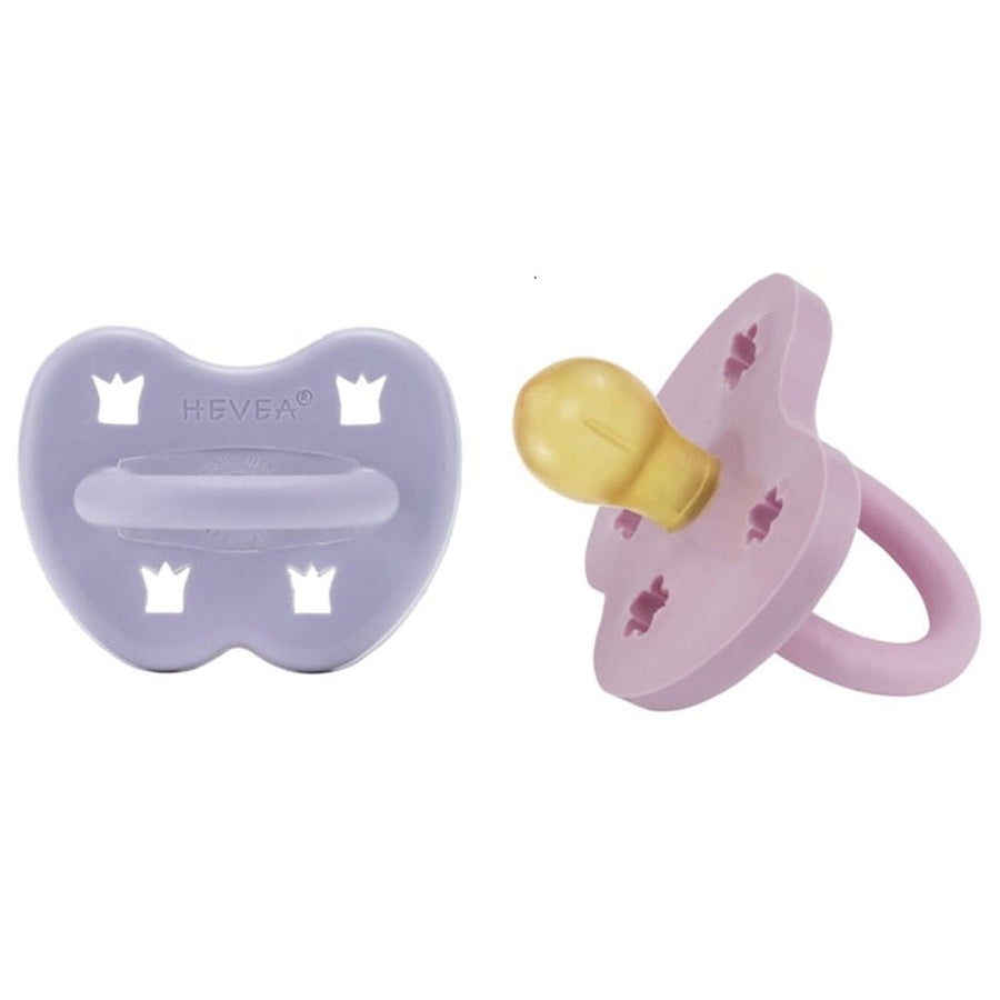 2 Pack Colorful Natural Rubber Pacifier 3-36 months