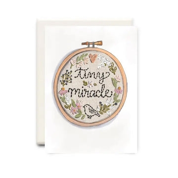 Tiny Miracle New Baby Greeting Card