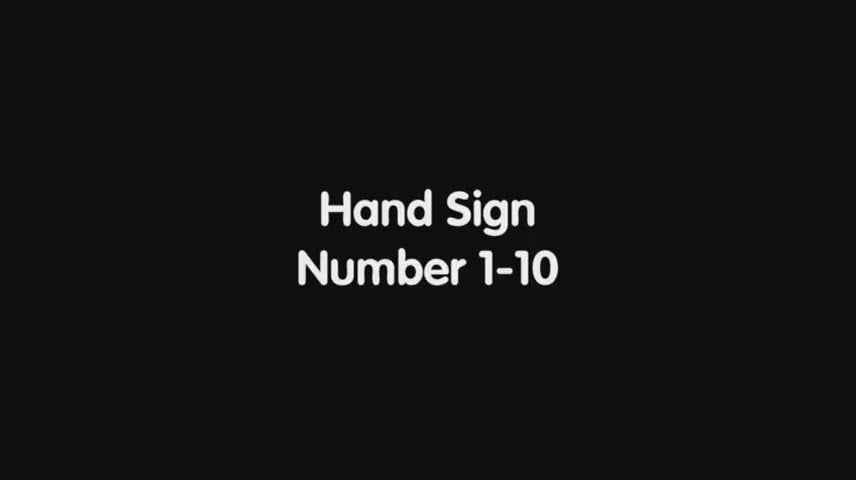 Hand Sign Numbers 1-10 Tiles