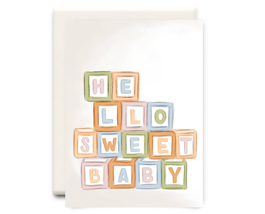 Hello Sweet Baby New Baby Greeting Card
