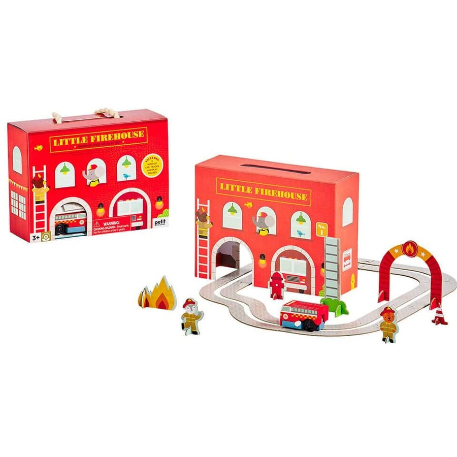 Wind Up & Go Play Set - Firehouse