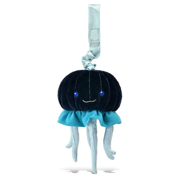 Organic Cotton Jellyfish Stroller Toy - Black