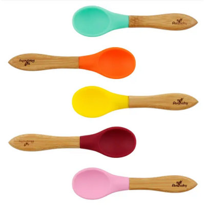 Bamboo & Silicone Baby Spoon