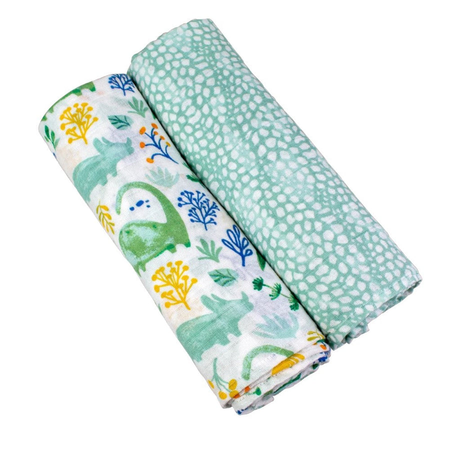 Classic Muslin Swaddle 2 pack - Dino Roar + Upscale