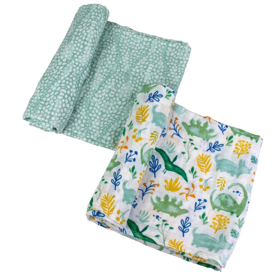 Classic Muslin Swaddle 2 pack - Dino Roar + Upscale