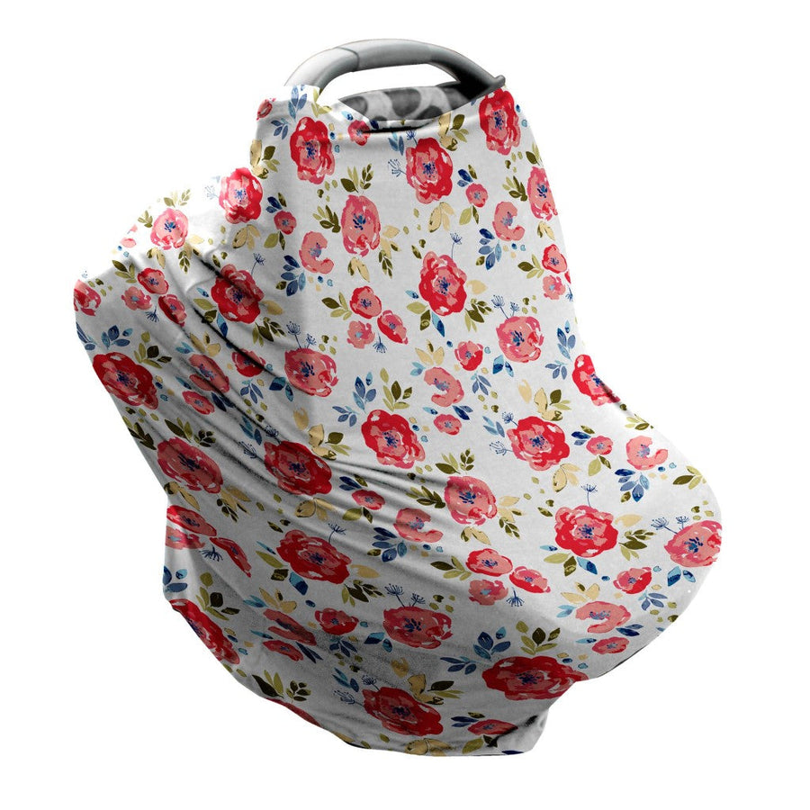 Cotton Jersey 5-in-1 Cover:  Nursing Cover/Car Seat Cover/Carrier Cover/Shopping Cart Cover/Scarf