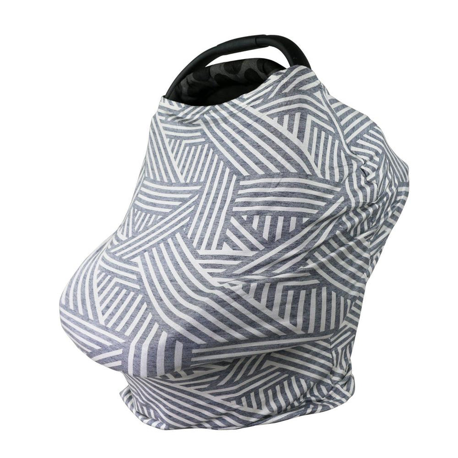 Cotton Jersey 5-in-1 Cover:  Nursing Cover/Car Seat Cover/Carrier Cover/Shopping Cart Cover/Scarf
