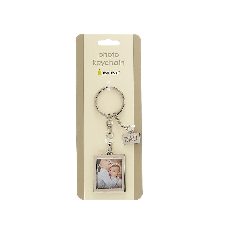 Dad Charm Photo Keychain