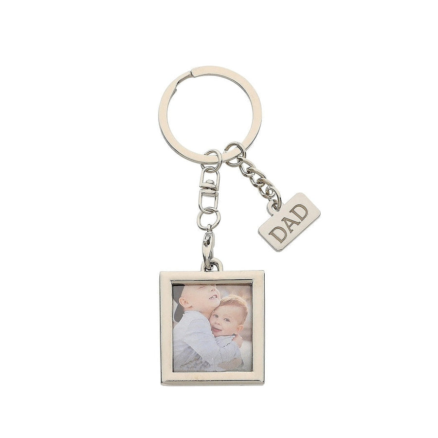 Dad Charm Photo Keychain