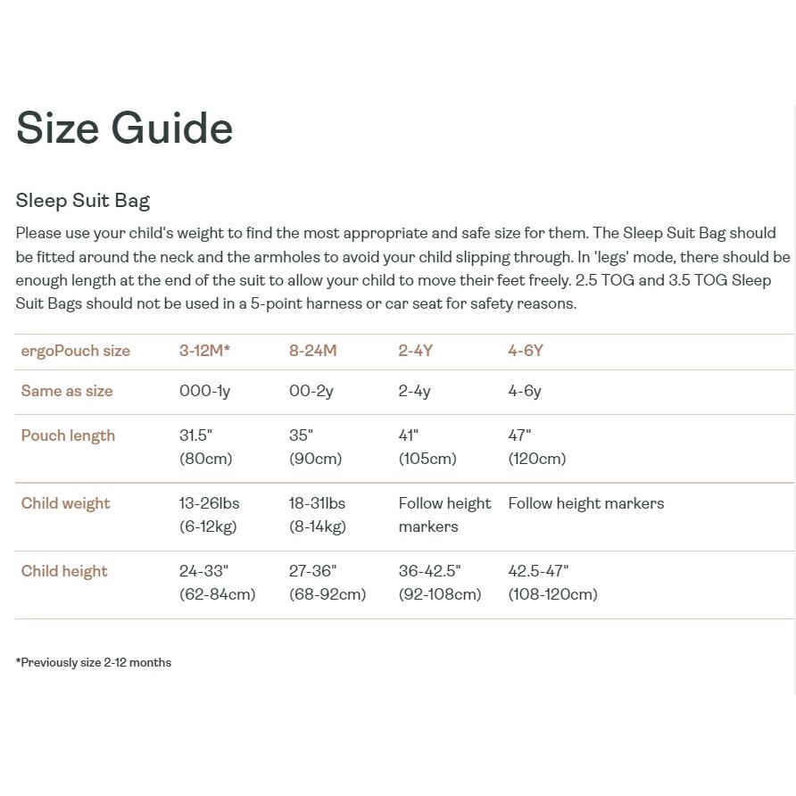 Ergopouch 2.5 tog discount sleepsuit