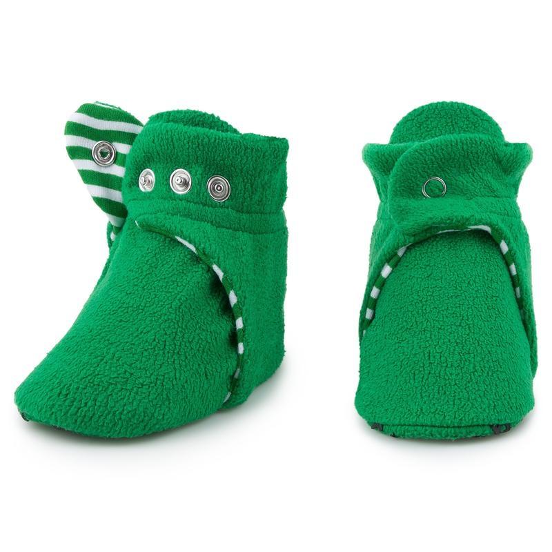 Fleece Baby Booties - Wintergreen