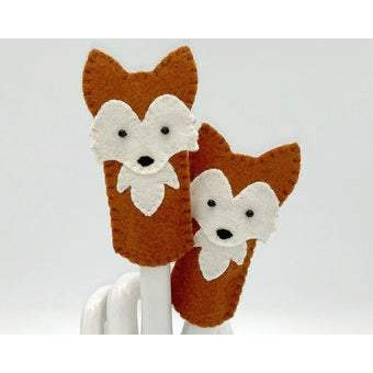 Handmade Felt Finger Puppet - Fox