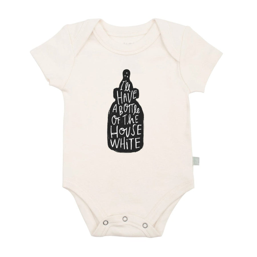 House White Organic Graphic Bodysuit