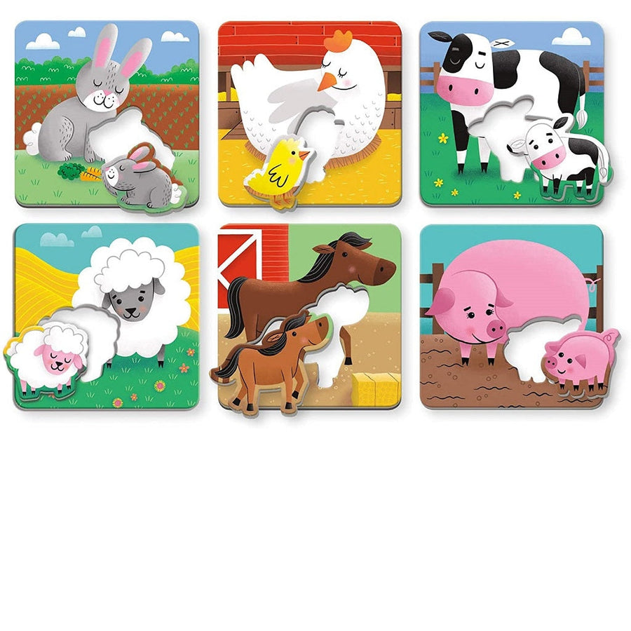 I Love You Match-Up Puzzles - Farm Babies