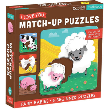 I Love You Match-Up Puzzles - Farm Babies