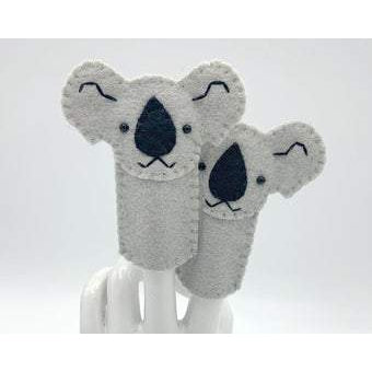 Handmade Felt Finger Puppet - Koala