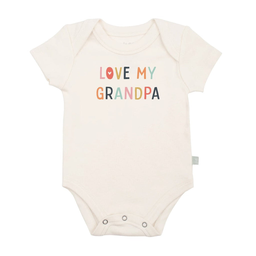 Love My Grandpa Organic Graphic Bodysuit