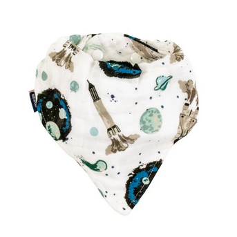 Oh So Soft Muslin Bandana Bib - Space