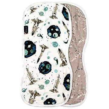 Luxury Muslin Burp Cloth Set - Space + Galaxy