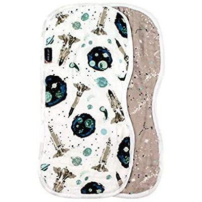 Luxury Muslin Burp Cloth Set - Space + Galaxy