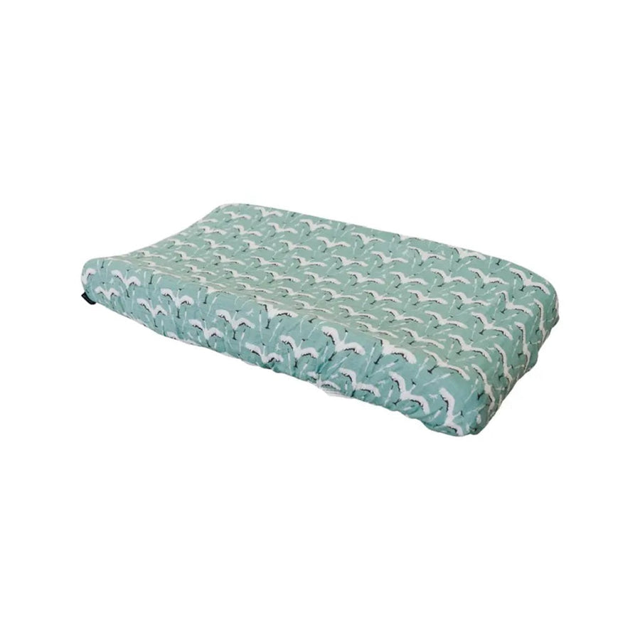 Oh So Soft Muslin Changing Pad Cover - Crane