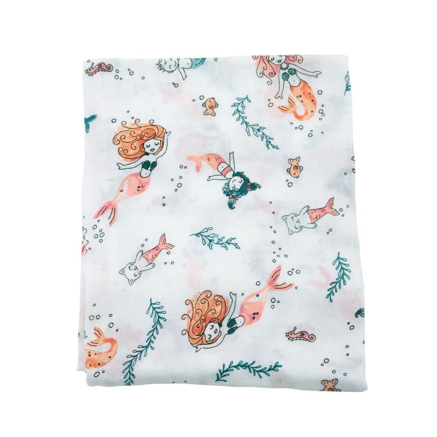 Oh So Soft Muslin Swaddle - Mermaid