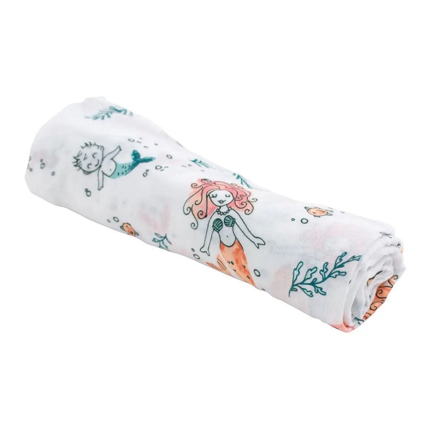 Oh So Soft Muslin Swaddle - Mermaid